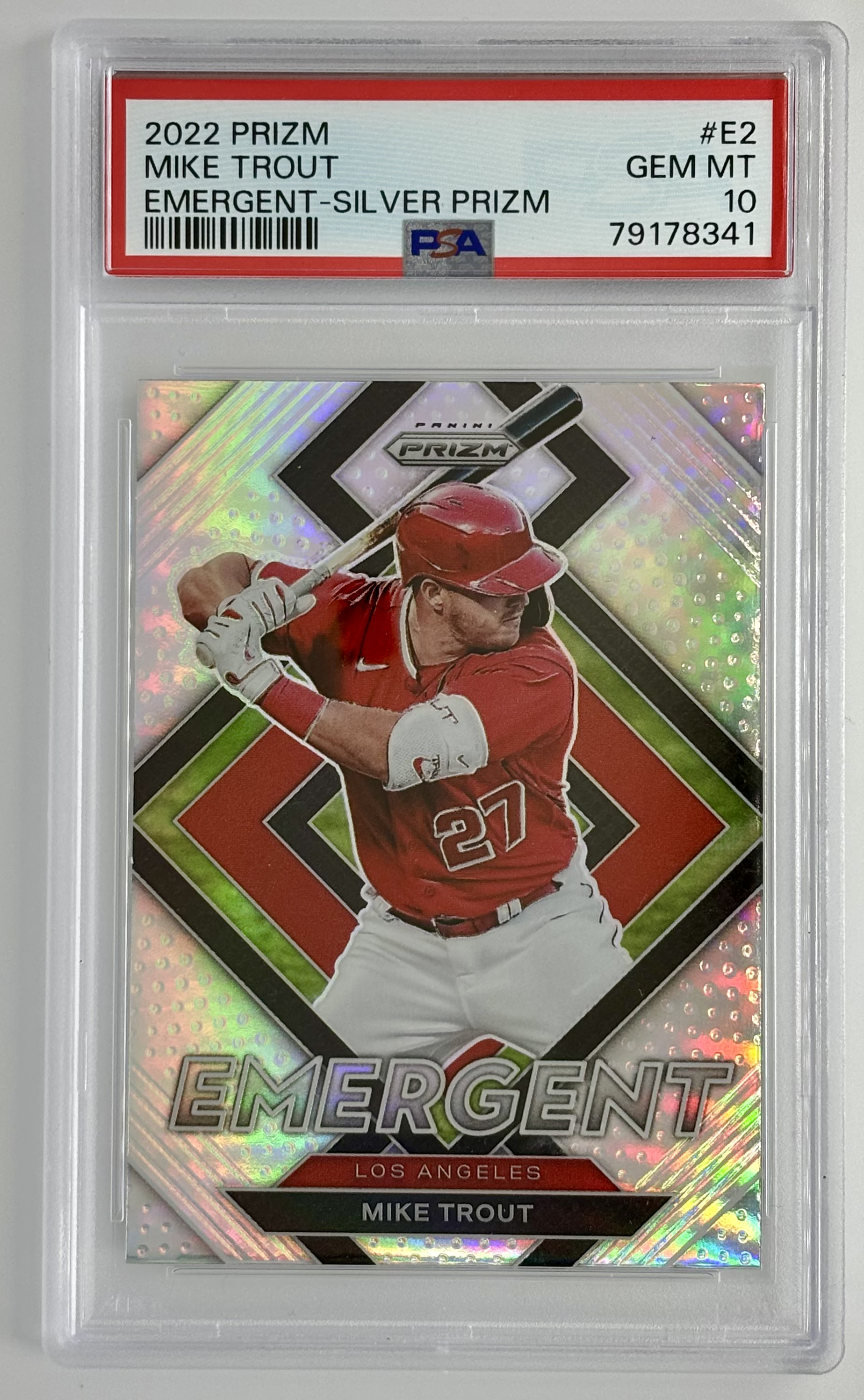Mike Trout - 2022 Prizm - Emergent - Silver Prizm