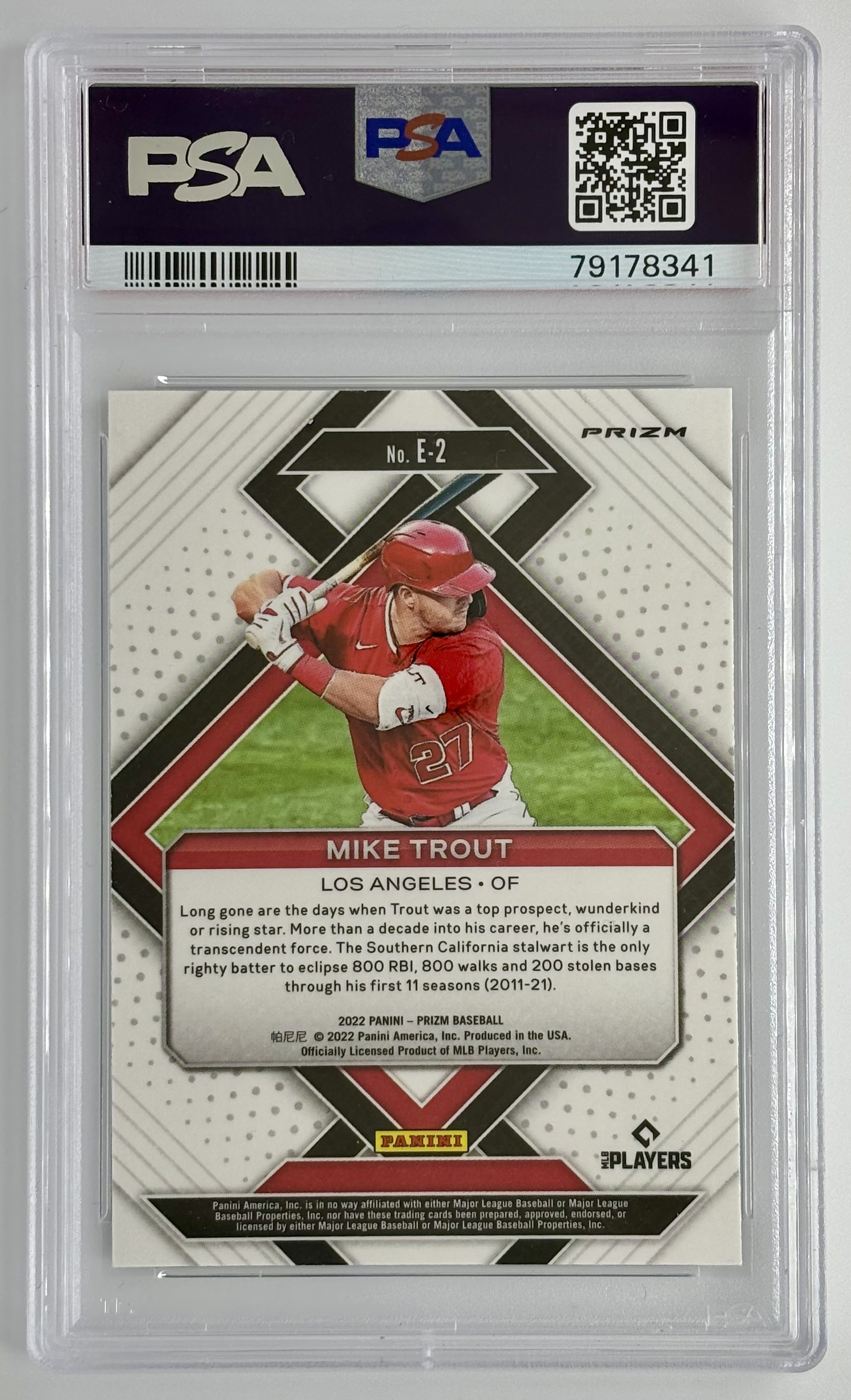 Mike Trout - 2022 Prizm - Emergent - Silver Prizm Mike Trout - 2022 Prizm - Emergent - Silver Prizm